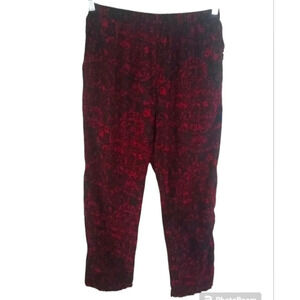 Soft Surroundings Divine Night Cotton Blend Paisley Print Pajama Pant Size Small